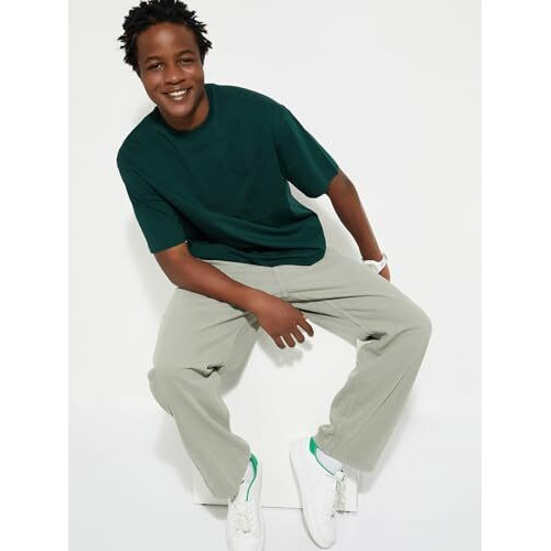 Max Urb_N Men Oversized Solid T-Shirt (Green_Xl)