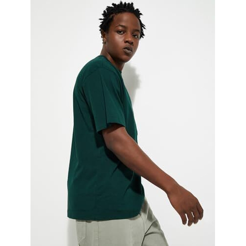 Max Urb_N Men Oversized Solid T-Shirt (Green_Xl)