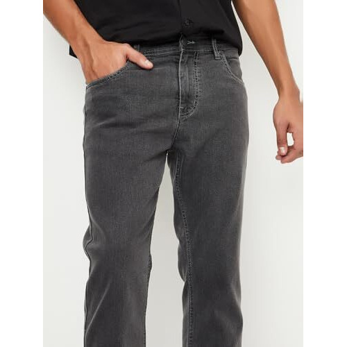 Max Men's Regular Jeans (Noosdrggr_Grey