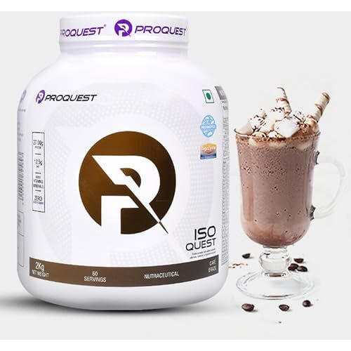 Proquest Isolate Whey Protein Iso Quest (Caf Brazil, 2Kg / 4.4 Lb / 60 Servings) | 27G Protein Per Scoop | Low Fat & 12.5G Eaa | Lab Tested & Easily Digestive | Faster Muscle Support & Recovery