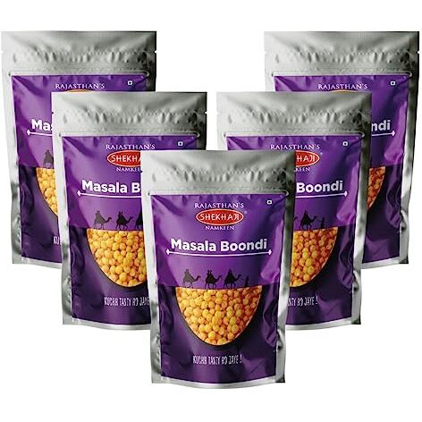Shekhaji Masala Boondi 1Kg | Raita Boondi Snacks | Spicy & Crunchy Snacks | Rajasthani Boondi | Charkhi Boondi | Masala Bundi
