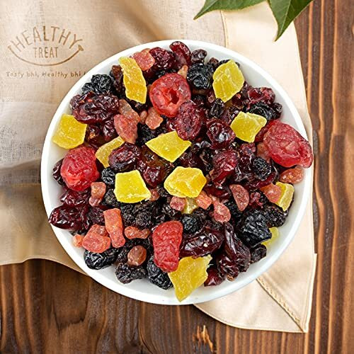 Healthy Treat Super Berries Mix 250 Gm | 7+ Varieties Like Cranberries, Blueberries, Strawberries, Dried Cherries, Black Current, Raisins, Dried Mango | Mix Berries | Antioxidant Rich | Healthy Snack For Kids And Adults | Gluten Free, Vegan