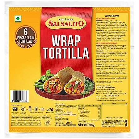 Salsalito Wrap Tortilla Original, 348G