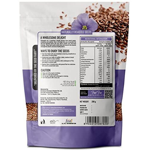 Nourishvitals Flax Roasted Seeds, 200G