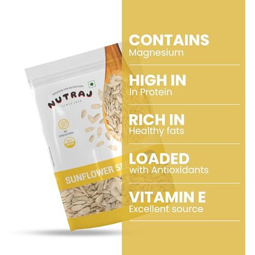 Nutraj Sunflower Seeds 200G Pouch | Seeds For Eating | Seed Cycling