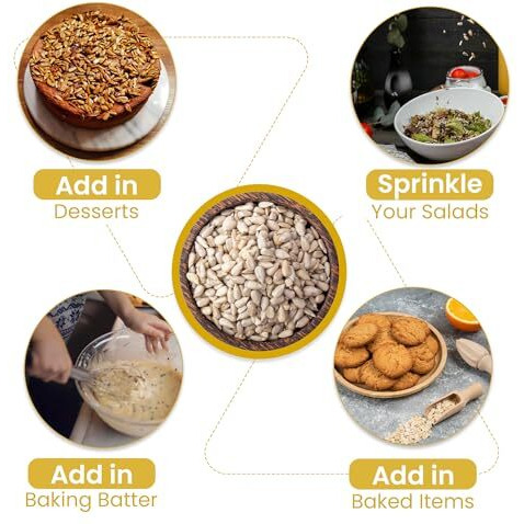 Nutraj Sunflower Seeds 200G Pouch | Seeds For Eating | Seed Cycling