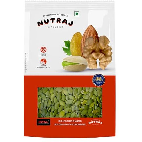 Nutraj Pumpkin Seeds 500G | Immunity Booster And Fiber Rich | Crunchy Healthy Snack | Rich In Protein & Fiber | Pumpkin Seed For Weight Loss