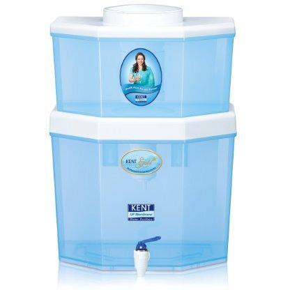 Kent 11018 Gold Star Gravity-Based Water Purifier 22 L | Smart Design | High Storage Capacity | Activated Carbon Filter