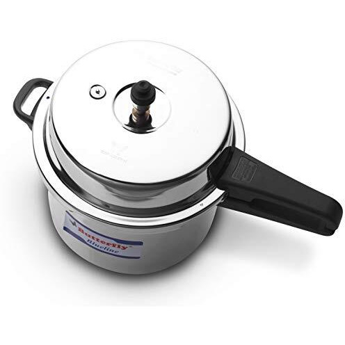 Butterfly Blue Line Stainless Steel Outer Lid Pressure Cooker, 10 Litre