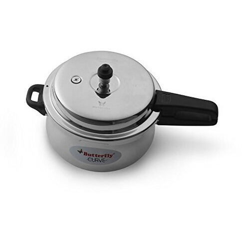 Butterfly Curve Stainless Steel Outer Lid Pressure Cooker, 5.5 Litre