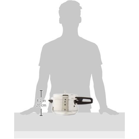 Butterfly Curve Stainless Steel Outer Lid Pressure Cooker, 5.5 Litre