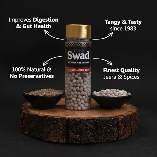 Panjon Swad Jeera Goli Mukhwas (Pack Of 1 X 140 Grams) | Digestive Mouth Freshener | Hygienically Packed Traditional Pachak |