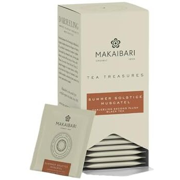 Tea Treasure Summer Solstice Mascatle | 25 Envelope Tea Bags | 50 Gm | Second Flush Black Tea | Organic Certified | Premium Black Tea