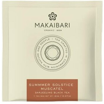 Tea Treasure Summer Solstice Mascatle | 25 Envelope Tea Bags | 50 Gm | Second Flush Black Tea | Organic Certified | Premium Black Tea