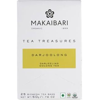 Makaibari Darjoolong | Darjeeling Oolong Tea | 25 Tea Bags | 50 Gm