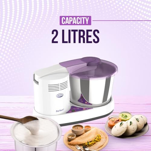 Ultra Abs Plastic Elgi Ultra Perfect+ Wet Grinder, 2 L (White)