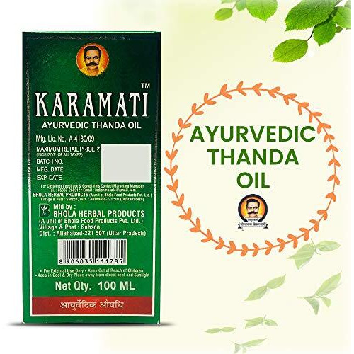 Karamati Ayurvedic Thanda Tel/Hair Cool Oil Combo Pack Of 5 (100Ml X 5  500Ml)