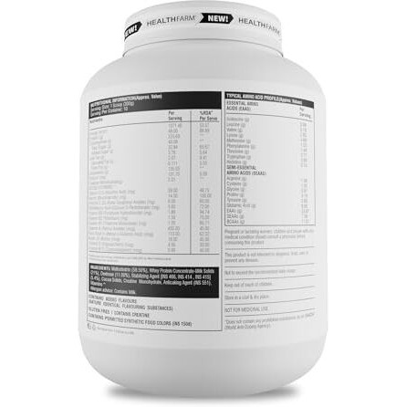 Healthfarm Muscle Gainer With High Protein And Carbs | Helps Gain Muscle Mass & Body Weight (Chocolate, 3Kg-6.6 Lbs)