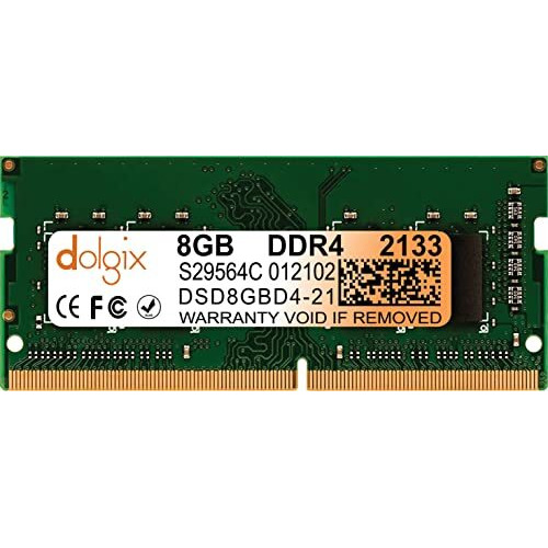 Dolgix 8Gb Ddr4 2133Mhz Ram | Laptop/Notebook Ram |Pc4-17000 | So-Dimm |Laptop -Memory | Cl-15 |1Rx8 Single Rank| 3- Year Warranty (Made In India)