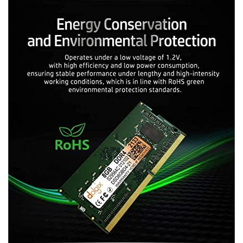 Dolgix 8Gb Ddr4 2133Mhz Ram | Laptop/Notebook Ram |Pc4-17000 | So-Dimm |Laptop -Memory | Cl-15 |1Rx8 Single Rank| 3- Year Warranty (Made In India)