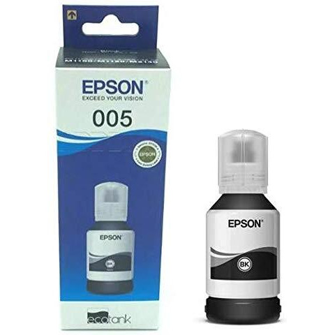Epson 005 120 Ml Black Ink Bottle, Compatible With M1100/M1120/M2140 Printer Models
