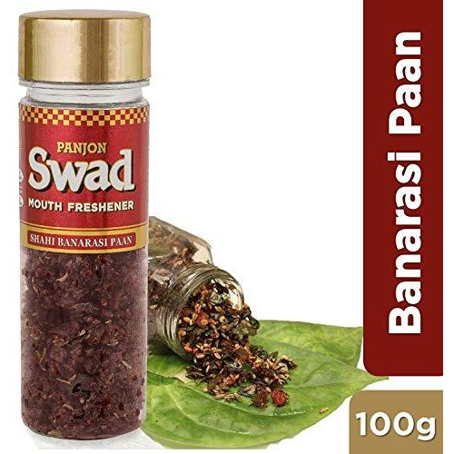 Panjon Swad Paan Mukhwas Banarasi & Calcutta Meetha Pan Mouth Fresheners, 2 Bottles X 100G