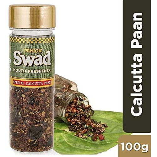 Panjon Swad Paan Mukhwas Banarasi & Calcutta Meetha Pan Mouth Fresheners, 2 Bottles X 100G
