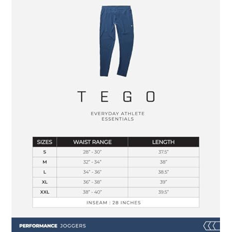 Tego - Core Jogger - Solid - M - Force Blue