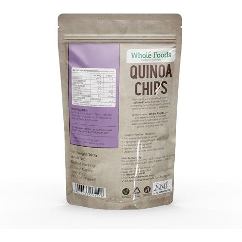 Whole Foods Gluten Free Quinoa Chips | 100G