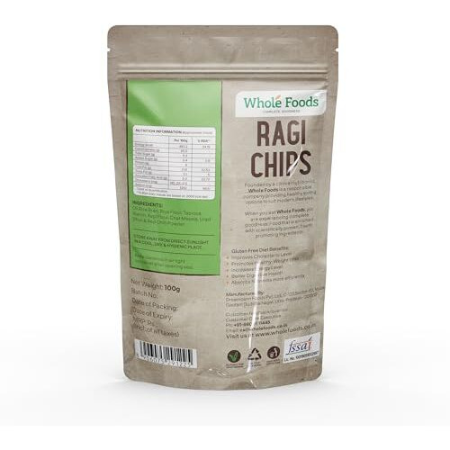 Whole Foods Gluten Free Ragi Chips | 100G