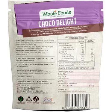 Whole Foods Crispy Roasted Makhanas | Choco Delight - 70G