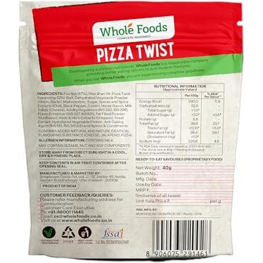 Whole Foods Crispy Roasted Makhanas | Pizza Twist - 40G