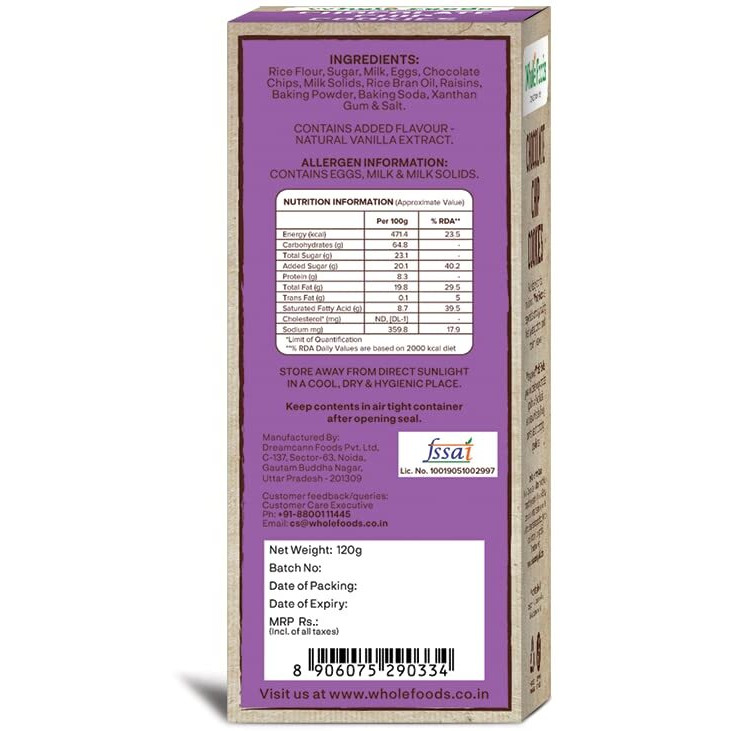 Whole Foods Gluten Free Cookies Combos - Pack Of 2