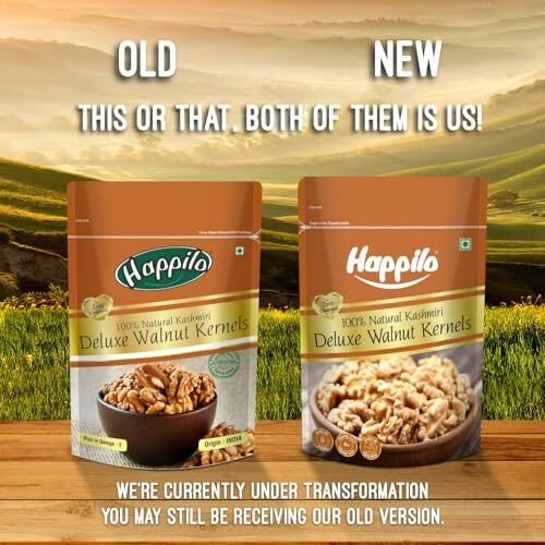 Happilo Deluxe 100% Natural Dried Kashmiri Walnut Kernels, 200G