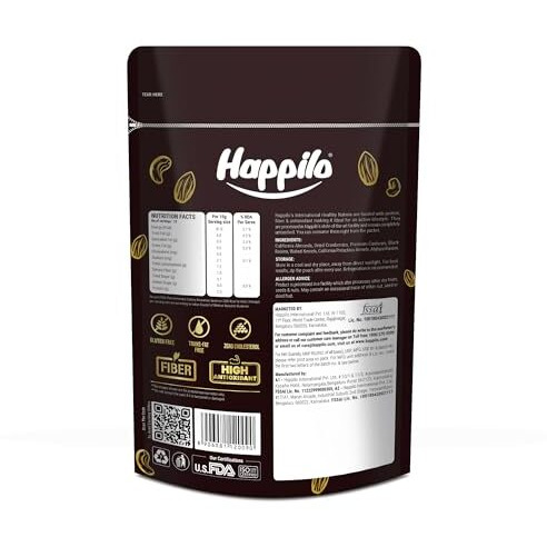 Happilo Premium International Healthy Nutmix, 200G (Pack Of 2), Dry Fruits