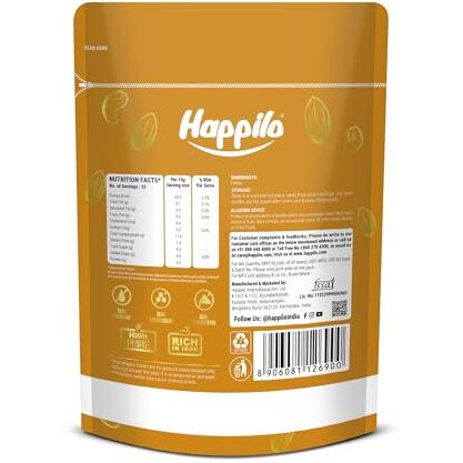 Happilo Premium Arabian Dates Pouch, 500 G| Rich In Fibre | Naturally Fat-Free | Good For Gut Health | No Added Sugar.