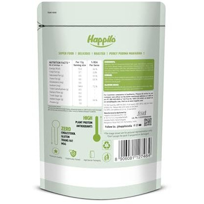 Happilo Premium Super Snack Makhana Perky Pudina 55G, Roasted Foxnut Healthy Snack Low Calorie Gluten Free And Vegan