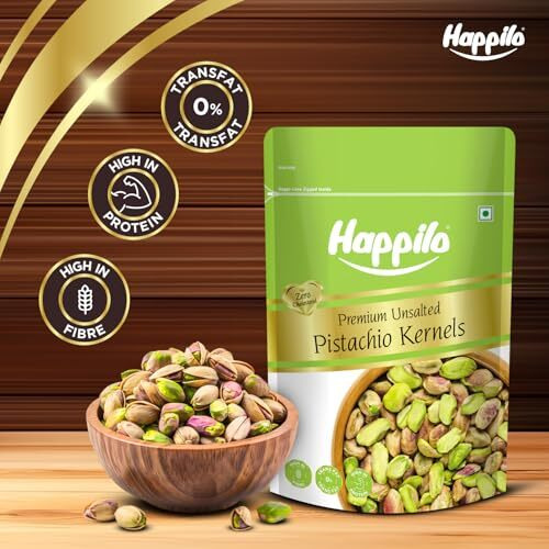 Happilo Premium Unsalted Pistachio Kernels 150G (Pack Of 2) | Pista Dry Fruit | Tasty & Healthy | High In Protein & Dietary Fiber | Gluten Free & Low Calorie Nuts
