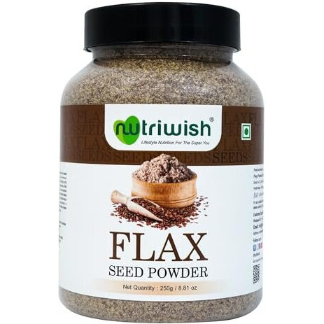 Nutriwish Flax Seed Powder, 250 G | Alsi Powder | Rich In Fiber |