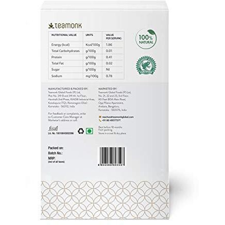 Teamonk Koen High Mountain Rose Green Tea (50 Cups) - 100 Gm Bag. Rich In Vitamin C And Antioxidants. Promotes Glowing Skin. Whole Loose Leaves (No Powder)