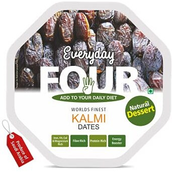 Everyday Four Kalmi Dates | 400 Fresh & Soft Khajoor Dry Fruit With Natural Sweetness | Vegan Plant Based Dates | High Protein Dry Fruits | Healthy Snacks For Daily Use