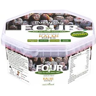 Everyday Four Kalmi Dates | 400 Fresh & Soft Khajoor Dry Fruit With Natural Sweetness | Vegan Plant Based Dates | High Protein Dry Fruits | Healthy Snacks For Daily Use