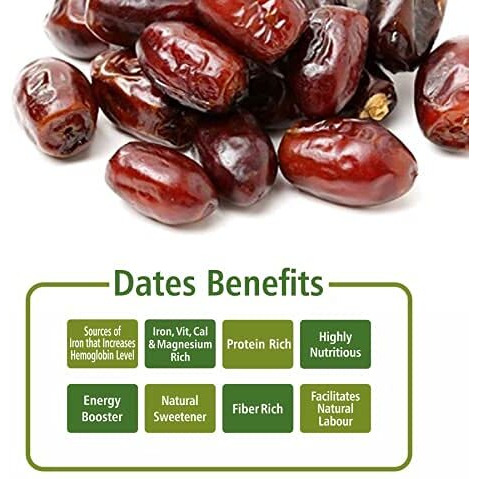 Everyday Four Omani Dates 400G | Khajur Dry Fruits | Premium Khajoor | Healthy & Nutritious Snack | Natural Sweetener | Rich In Protein & Vitamins | Dry Fruit Dates For Regular Diet (Pack Of 1)