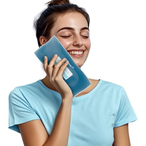 Medtech Cool Pack With Strappable Sleeve | Reusable Ice Cold Pack For Pain Relief | Long-Lasting Cold Therapy For Injuries, Swelling & Muscle Recovery | Flexible, Leak-Proof Gel Pack For First Aid, Sports & Post-Surgery Use