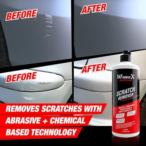 Wavex Car Scratch Remover 350Ml | Scratch Remover For Car Paint, Removes Paint Transfer, Restores Like New | Scratch Remover For Bike