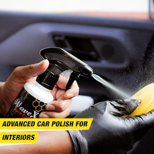 Wavex Dashboard Shiner 350Ml Car Dashboard Polish | Car Polish Spray For Interior Plastic, Leather, Vinyl & Rubber | Dashboard Polish For High Shine & Protection