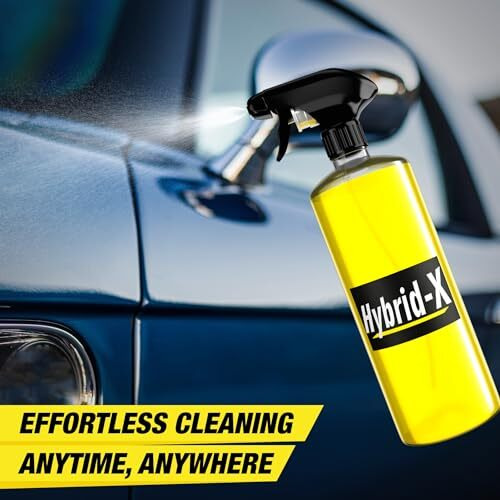 Wavex Hybrid-X Car Wax, Waterless Car Wash, Rinse Aid And Quick Detailer Car Polish Concentrate(1Ltr) Car Cleaning Spray With Microfiber Cloth | Dilutes 20 Times With Water