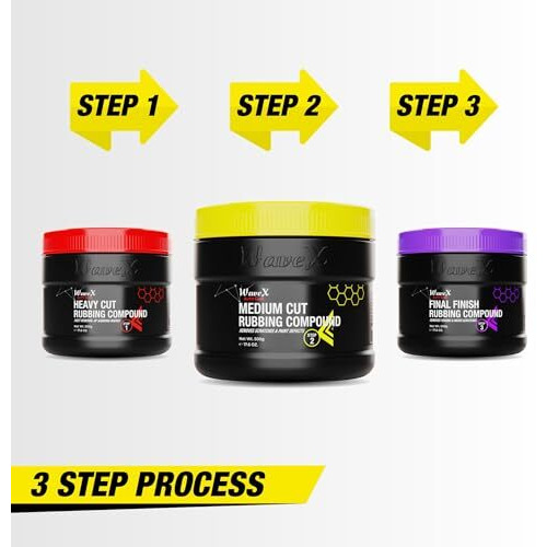 Wavex Rubbing Compound Medium Cut (500Gm) Medium Cutting + Polish