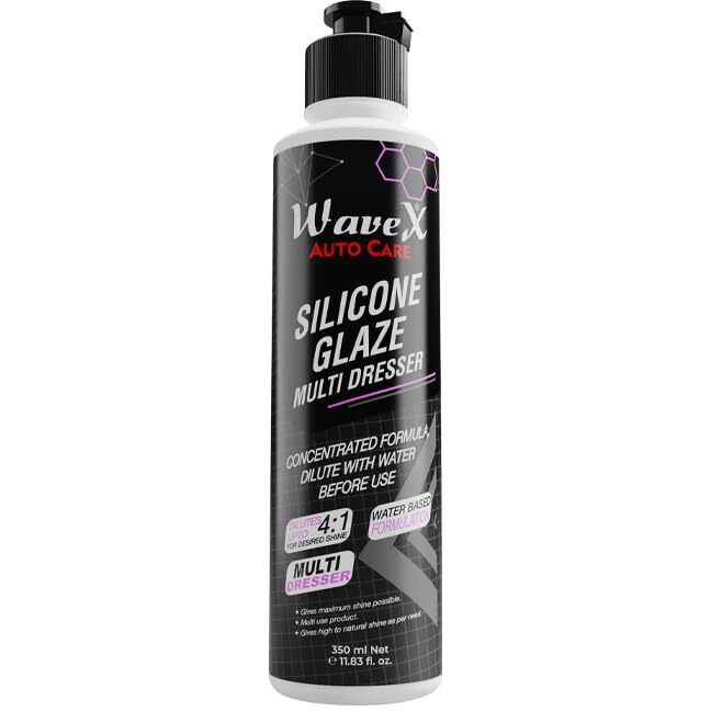 Wavex Wash Wax Car Shampoo, Carnauba Wax Car Body Polish And Silicone Glaze For Plastic, Leather, Vinyl, Rubber Parts (Complete Kit)