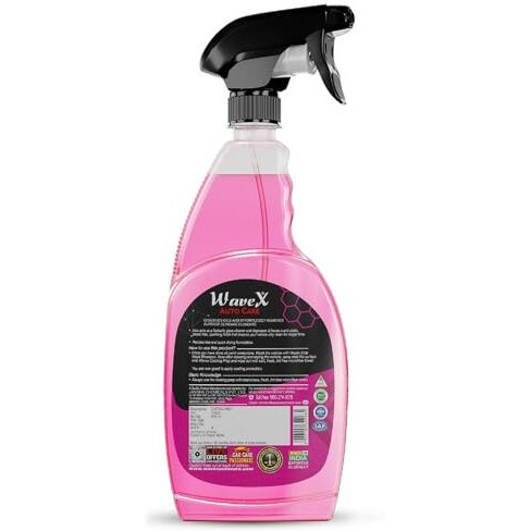 Wavex Pre Ceramic Coating For Car Spray - Coating Prep Pre Treatment Spray 650Ml | Always Use Before Application Of Ceramic Coating For Car | Isopropyl Alcohol Based Formulation, Pink